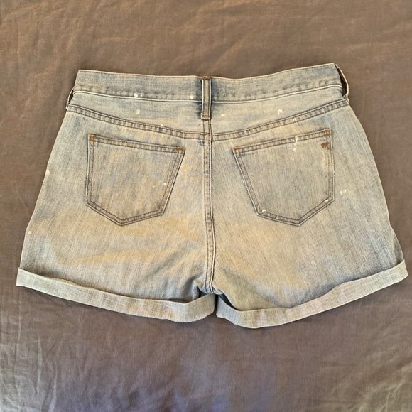 SOLD GUC Madewell Paint Splatter Denim Shorts - 27 - Picture 4 of 7